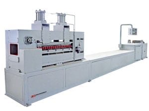 New pultrusion machine used to manufacture FRP pultruded products at Liberty Pultrusions