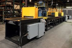 A new pultrusion machine used to manufacture FRP pultruded products at Liberty Pultrusionsa