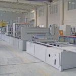 Pultrusion machines used to manufacturer FRP pultruded products at Liberty Pultrusions manufacturing.