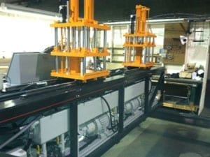 A new pultrusion machine used to manufacture FRP pultruded products at Liberty Pultrusionsa