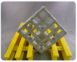 Max-Mesh fiberglass grating sold by Liberty Pultrusions manufacturing.