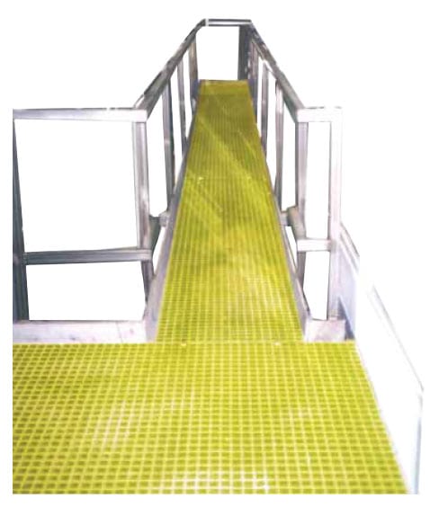 FRP Mesh Grating Walkway sold by Liberty Pultrusions manufacturing