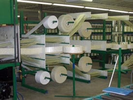 Pultrusion equipment used at Liberty Pultrusions FRP manufacturing
