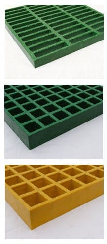 FRP grating options sold by Liberty Pultrusions